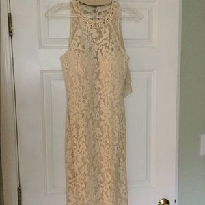 Size 4 Social Occasions dress. Champagne Color